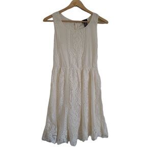 Summer dress cream white lace dress size xs rue 21